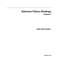 Selenium Python Bindings