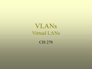 VLANs Virtual LANs