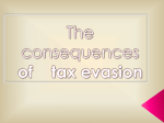 The consequences of tax evasion