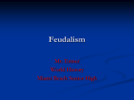Feudalism - Miami Beach Senior High School