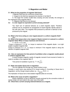 5. Magnetism and Matter