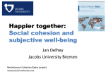 Social cohesion and subjective wellbeing