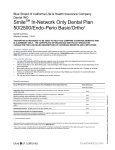 Smile In-Network Only Dental Plan 50/2500/Endo