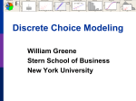 Binary Choice Estimation - NYU Stern School of Business