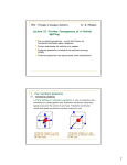 Lecture 10 -Further Consequences of d