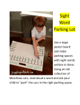 Sight Word Practice Ideas