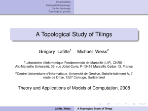 A Topological Study of Tilings