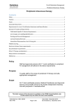 Peripheral IV Therapy Policy