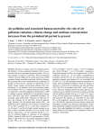 Air pollution and associated human mortality: the role of air pollutant