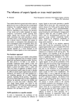 The influence of organic ligands on trace metal speciation