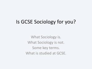 Is GCSE Sociology for you?