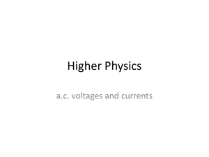 AC Current and Voltage