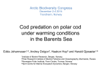 Cod predation on polar cod under warming conditions in the Barents