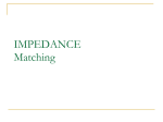 IMPEDANCE Matching