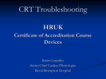 CRT Troubleshooting HRUK accreditation course October 2010
