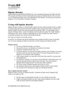 Bipolar disorder - Empire BlueCross BlueShield HealthPlus