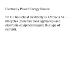 Existing electrical power sources