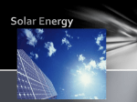 Solar Energy Project - sustainabilitylessons