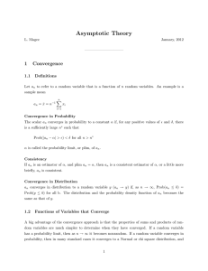 Asymptotic Theory
