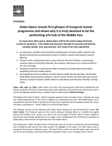 Dubai Opera reveals first glimpse of inaugural season programme