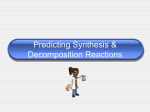 Predicting synthesis and decomposition reactions