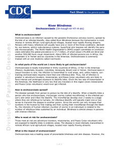 River Blindness Fact Sheet