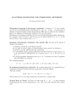 quantifier elimination for Presburger arithmetic