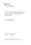 On the Accuracy of Mapping the Lateral Extent of Hydrocarbon