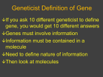 Geneticist Definition of Gene