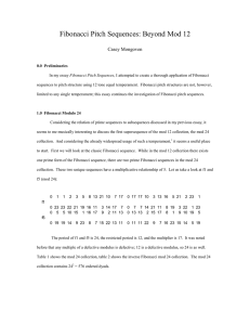 Fibonacci Pitch Sequences: Beyond Mod 12