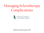 Managing Sclerotherapy Complications