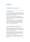 API Exposure for Integration