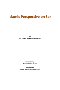 Islamic Perspective on Sex DOC