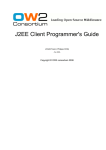 J2EE Client Programmer`s Guide - JOnAS