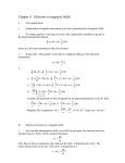 Chapter 9. Electrons in magnetic fields