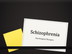 Schizophrenia: Psychological Treatments File