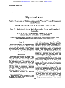 Right-sided Aorta