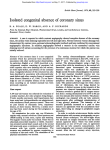 Isolated congenital absence of coronary sinus - Heart