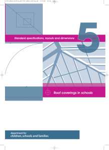Roof coverings in schools - Department for Education