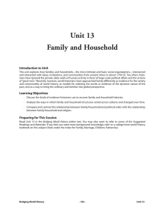 Unit 13 Family and Household