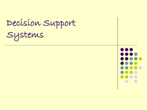 Decision Support Systems