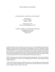 How Big (Small?) are Fiscal Multipliers?