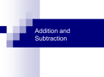 Add/Subtract - Dalton State