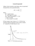 General Exponential • Many circuits respond to step change with an