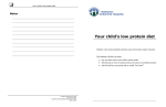 Low Protein Diet - Hamilton Health Sciences