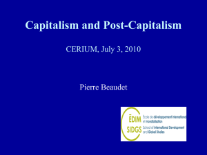Capitalism and Post