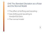 The effect of shifting and rescaling Use shifting and rescaling to