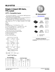 NLU1GT32 - Single 2-Input OR Gate, TTL Level