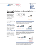 Scanning Techniques for Scanning Probe Microscopy