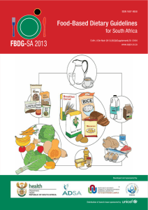 Food-Based Dietary Guidelines - Association for Dietetics in South
